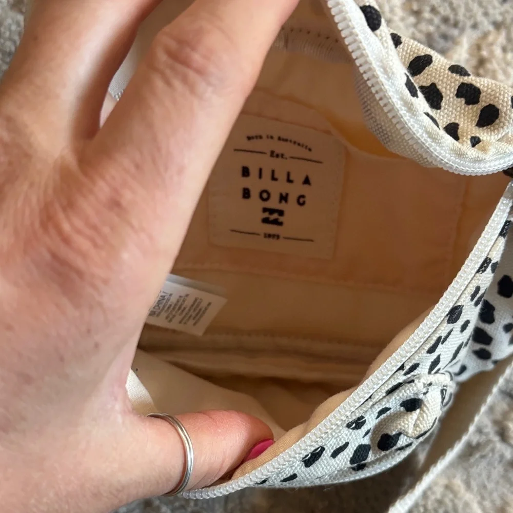 Billabong Cream & Black Spotted Kids Fanny Pack